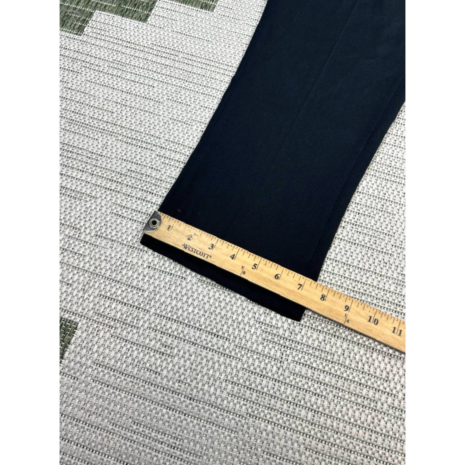 Abercrombie & Fitch Abercrombie & Fitch Pants Womens 26 Black Stretch Mid Rise Straight Leg Modern Classic Casual Travel Size 26" / US 2 / IT 38 - 5 Thumbnail