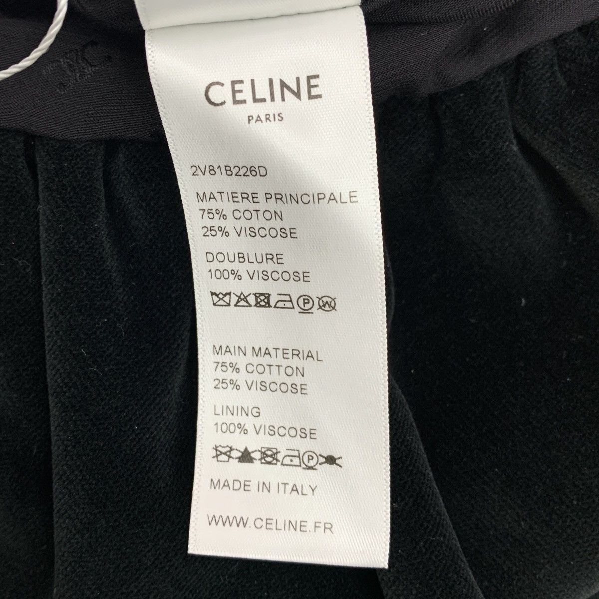 Celine Celine Black Cotton Lace Single Breasted Velvet Jacket Size XS / US 0-2 / IT 36-38 - 8 Thumbnail