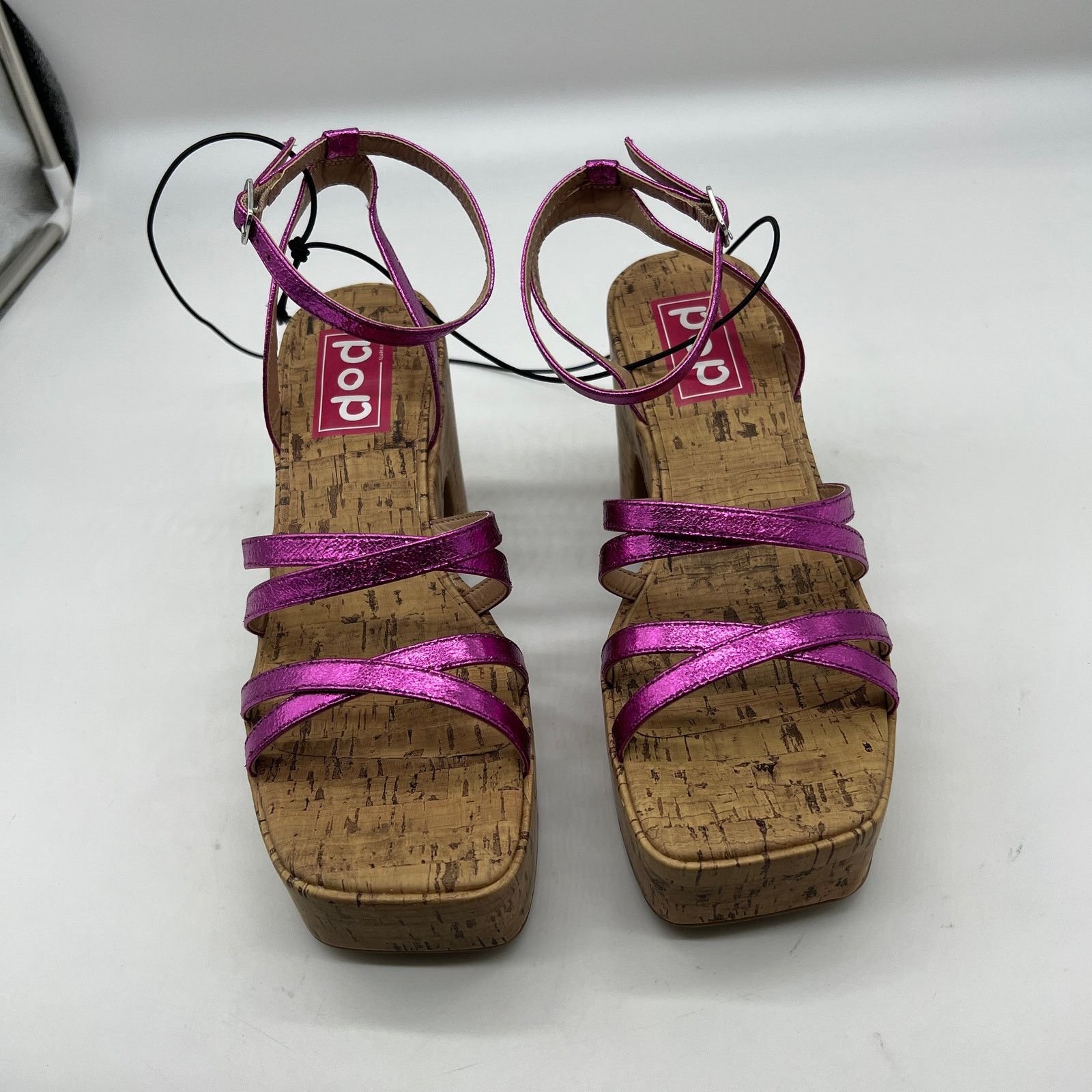 Other Pop Womens Kallie Heeled Sandals Pink Fuschia Multicolor Size US 9 / IT 39 - 5 Thumbnail