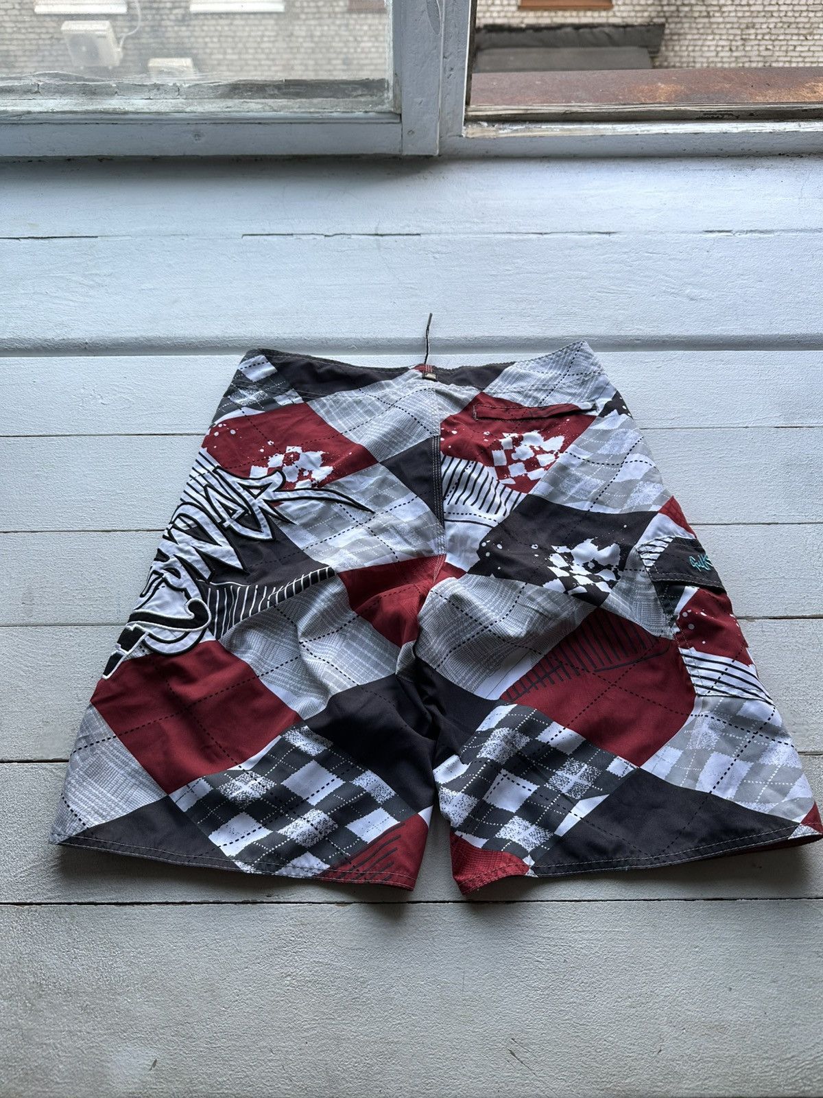 Quiksilver 🚨Vintage Quiksilver Shorts Big Logo Y2K Style 90s Surfing Size US 36 / EU 52 - 7 Thumbnail
