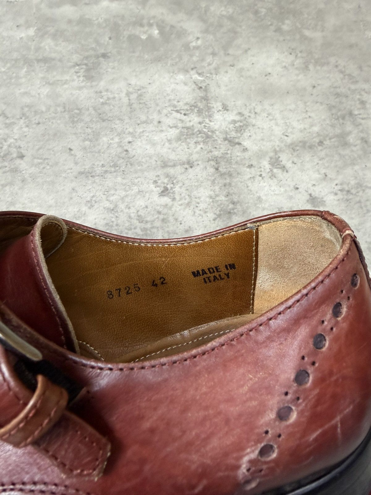 Antonio Maurizi Antonio Maurizi Double Monk Strap Leather Shoes Burgundy Size US 9 / EU 42 - 16 Thumbnail