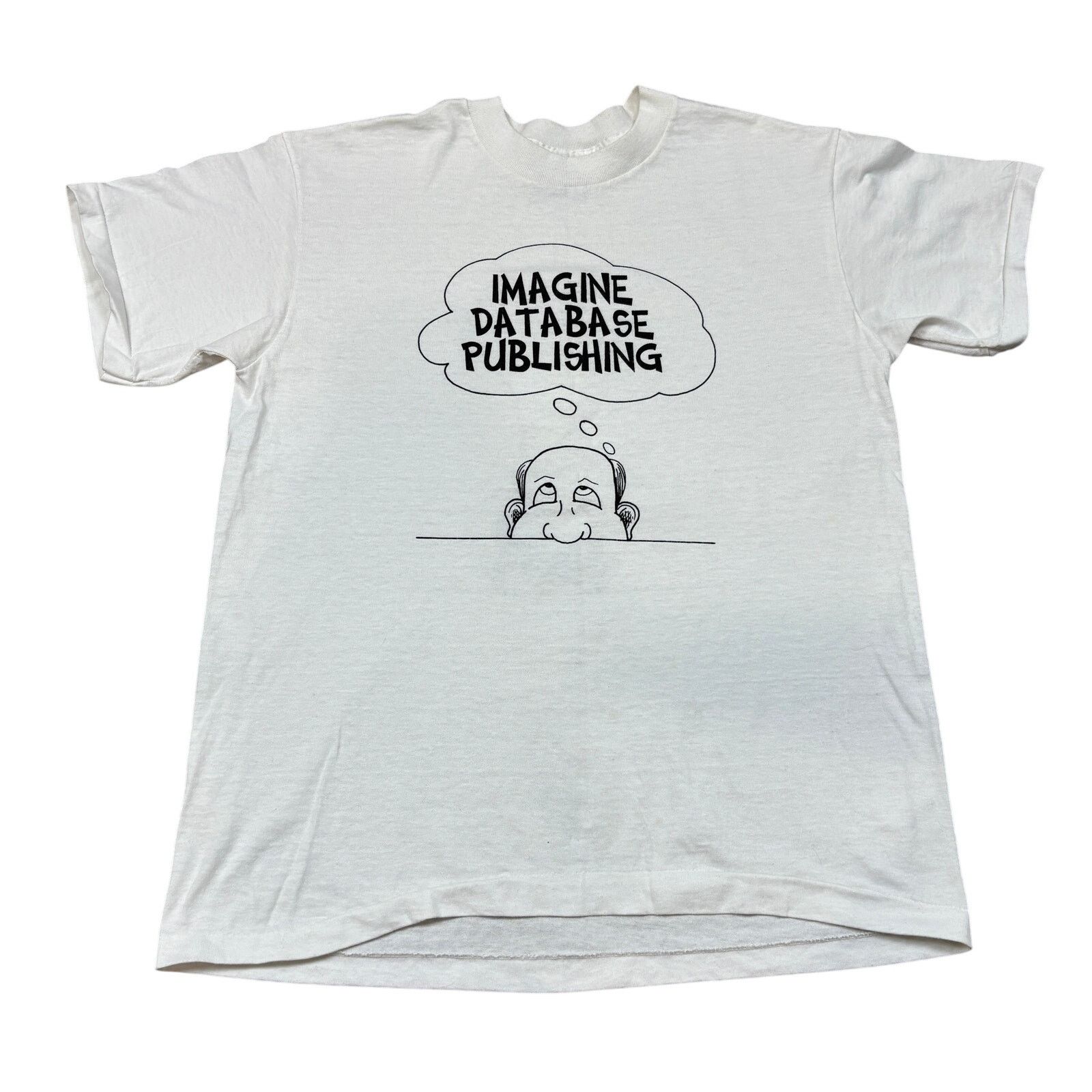 Vintage VTG 90s Image Datebase DB Publishing Lightbulb Shirt Men's L Size US L / EU 52-54 / 3 - 1 Thumbnail