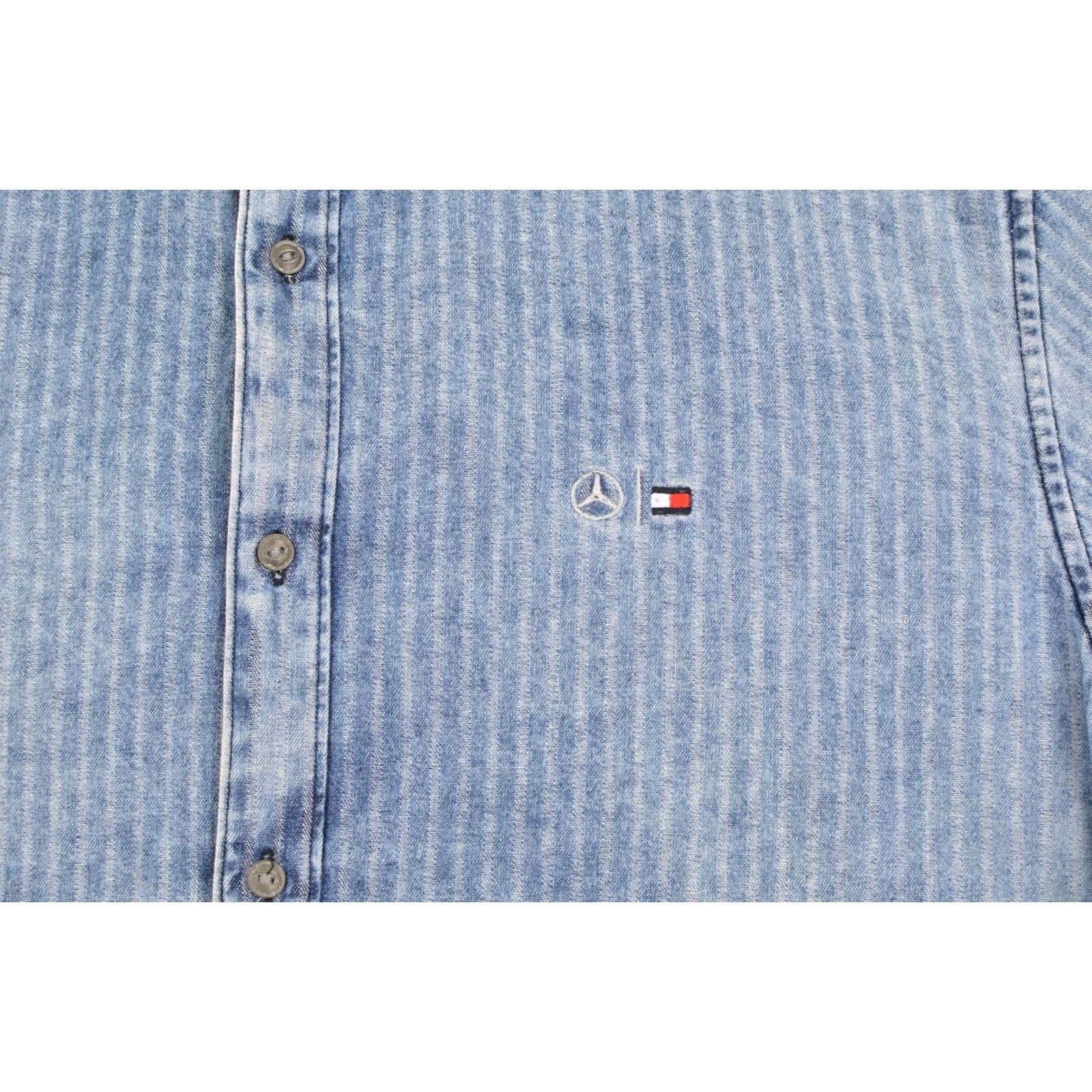 Tommy Hilfiger Tommy Hilfiger AMG Petronas Motorsport Denim Button-Up Shirt XL Men Blue Denim Button-Up Shirt XL Mens Blue Size US XL / EU 56 / 4 - 3 Thumbnail