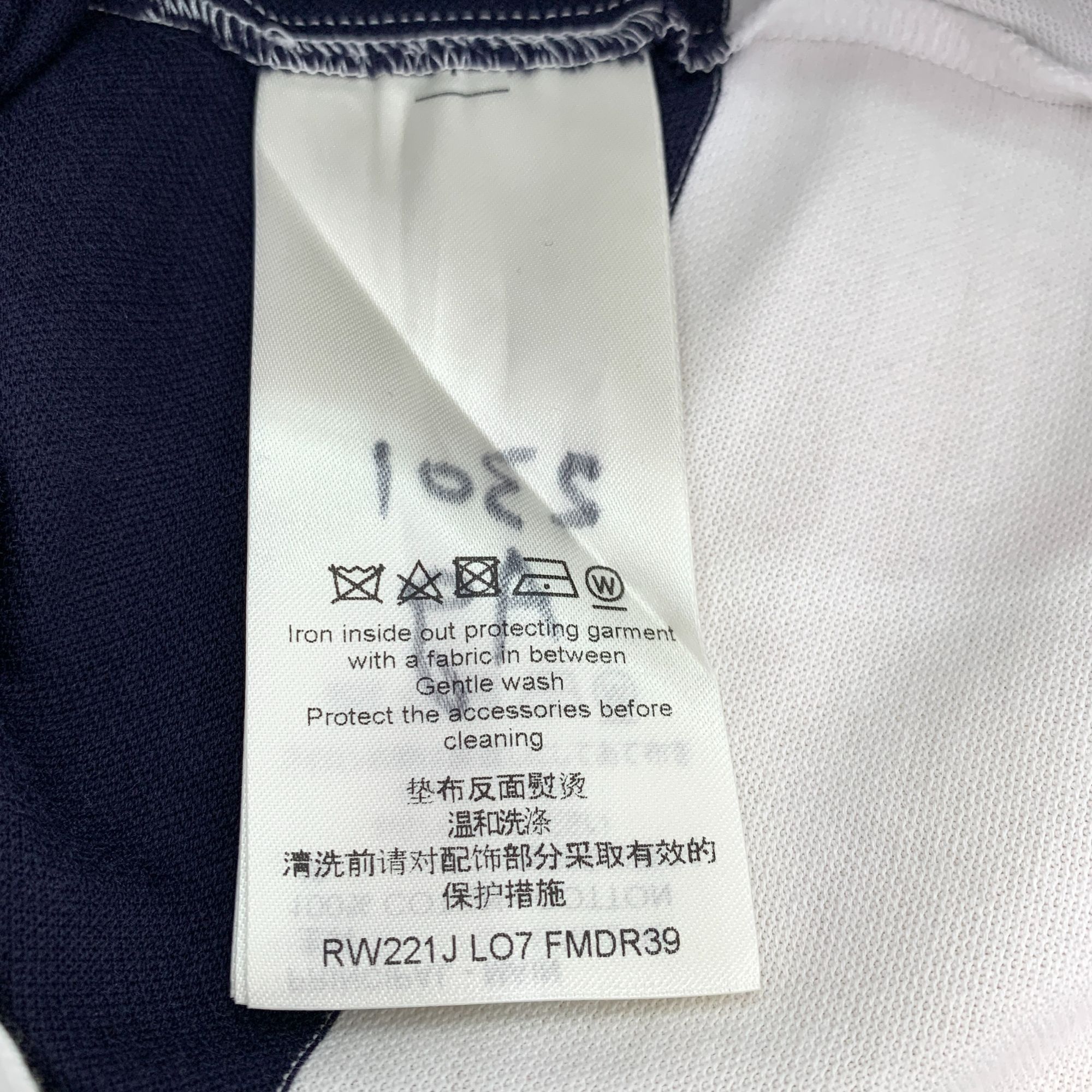 Louis Vuitton Louis Vuitton Womens Navy & White Stripe T-Shirt Dress W/ De Size S / US 4 / IT 40 - 7 Thumbnail