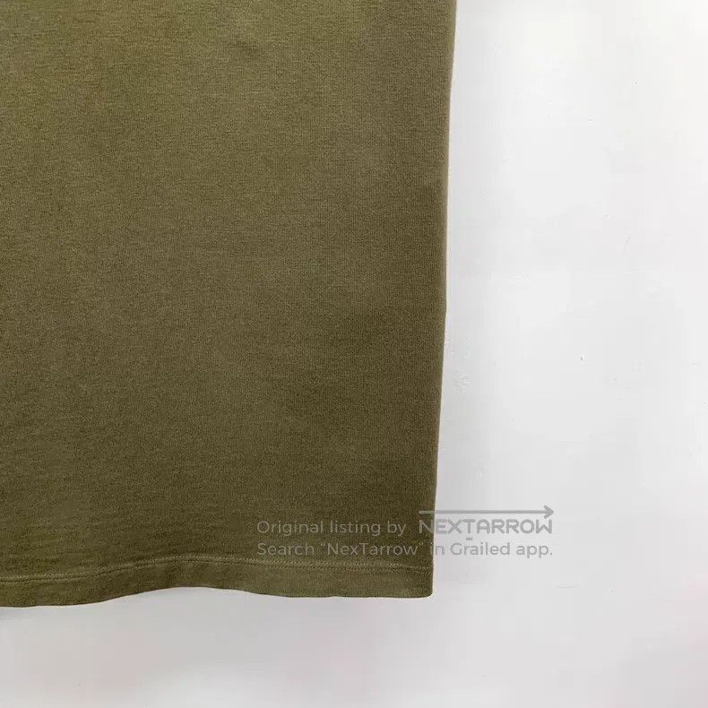 Loewe Loewe Military green logo embroidery cotton round-neck sho Size XS / US 0-2 / IT 36-38 - 4 Thumbnail
