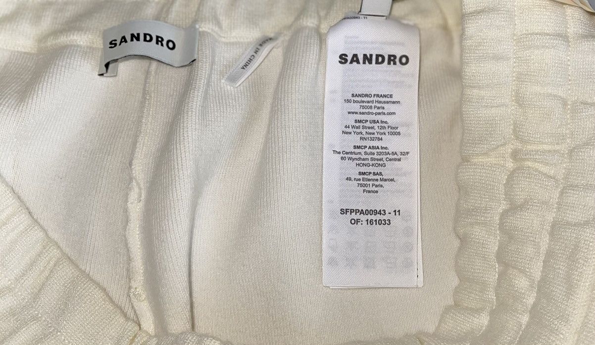 Sandro Sandro Paris Sweatpants FR 42 /US S-M Cream White Joggers Size US 29 - 9 Thumbnail