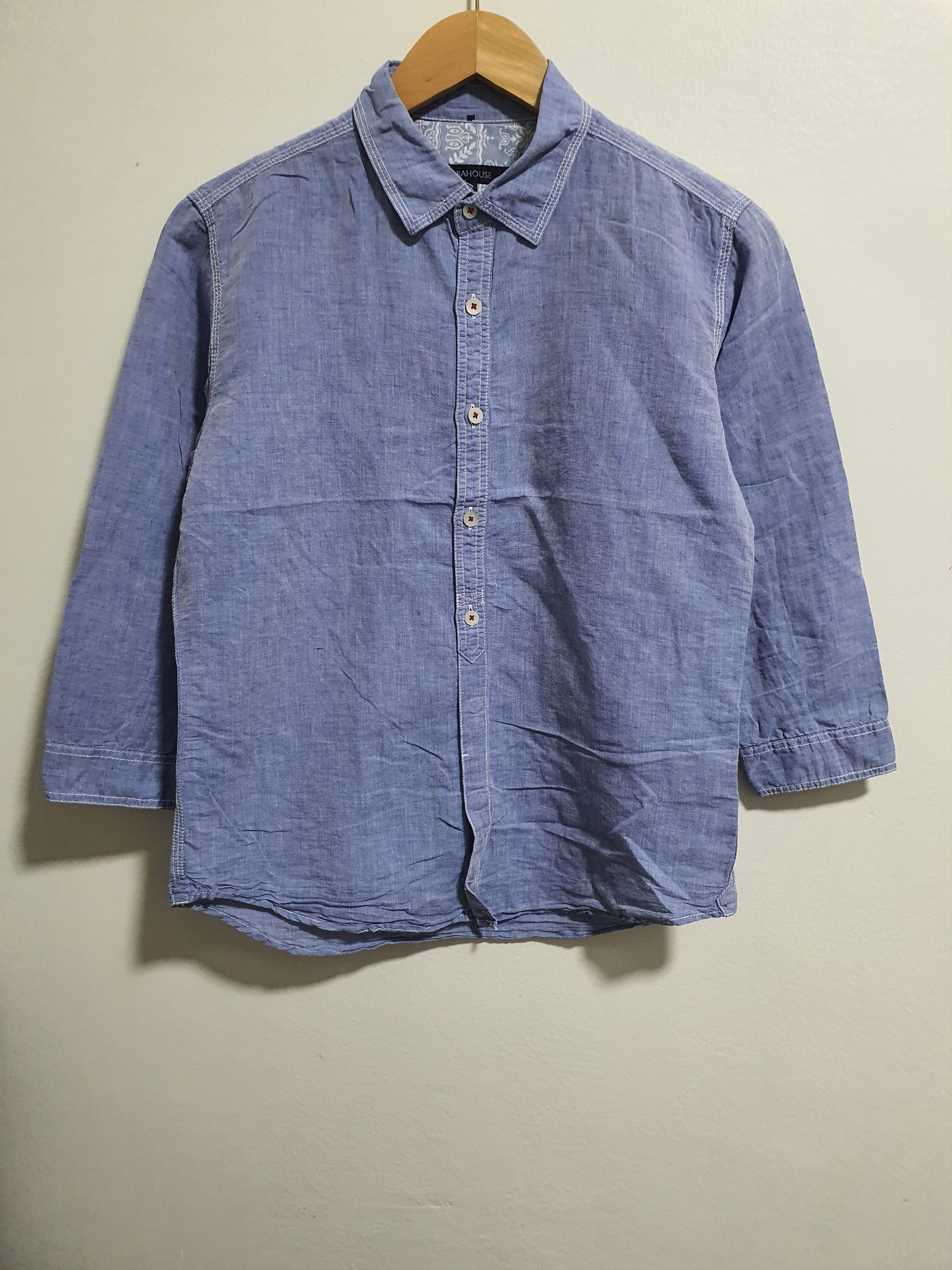 ABAHOUSE × Japanese Brand ABAHOUSE 19.5”/25” 3 QUARTER SLEEVE SHIRT Size US M / EU 48-50 / 2 - 2 Thumbnail