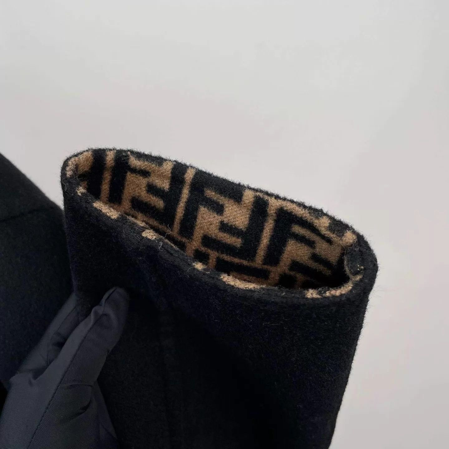 Fendi Fendi double-faced FF print wool coat 48 black Size US M / EU 48-50 / 2 - 7 Thumbnail