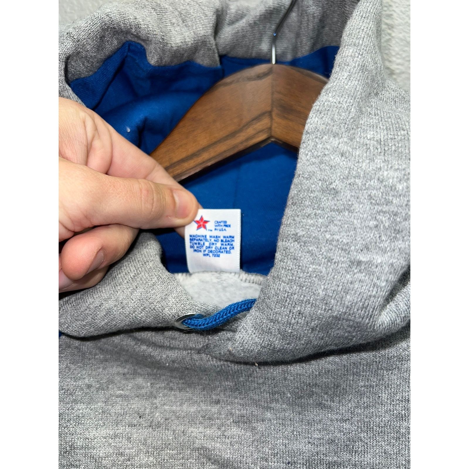 Jerzees 80s 90s Vintage Montana Hoodie Jacket Outerwear VTG M Blue Size US M / EU 48-50 / 2 - 8 Thumbnail