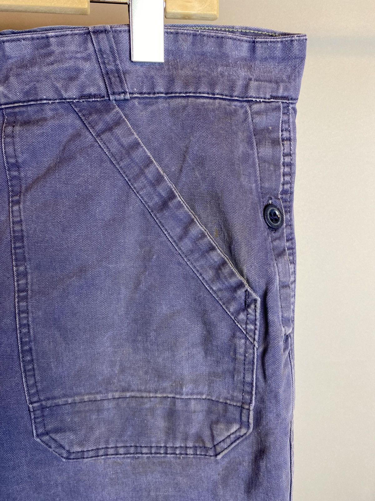 Le Laboureur × Vintage Vintage Faded Workwear Pants in Washed Indigo Purple Size US 40 / EU 56 - 6 Thumbnail