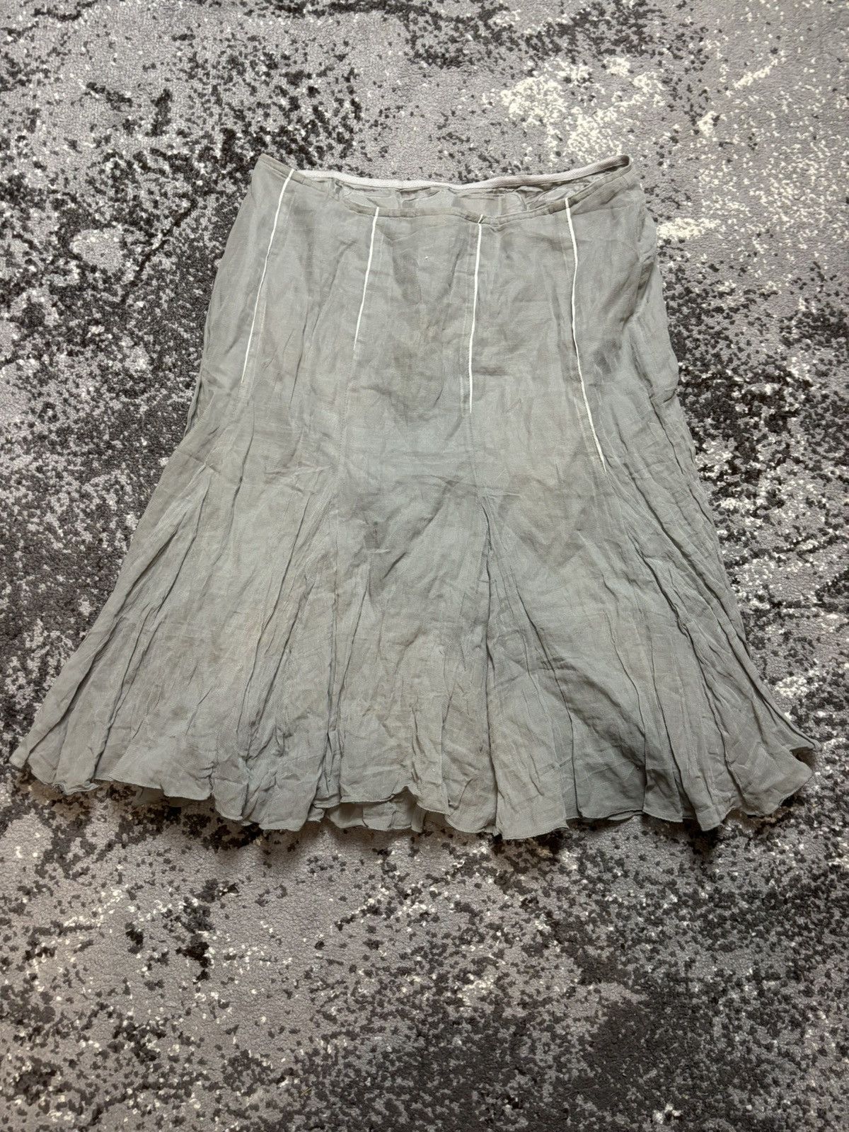Other Vintage y2k asymmetrical Atmos Opium Midi Skirt Size 25" / US 0 / IT 36 - 9 Thumbnail