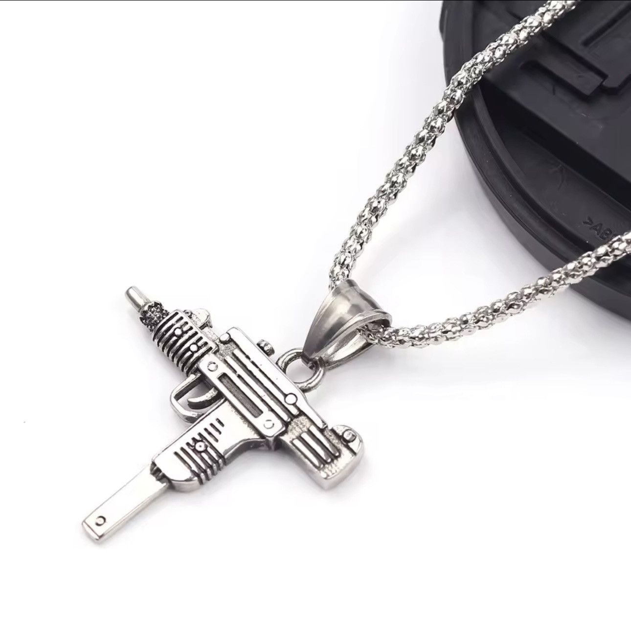 Jewelry × Lil Uzi Vert Uzi Gun Charm Pendant Necklace Chain NEW Size ONE SIZE - 1 Thumbnail