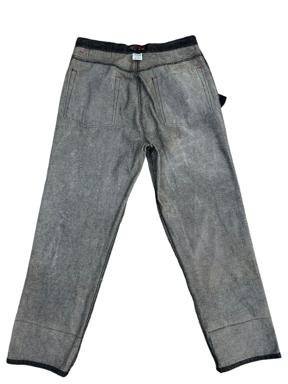 Guess Vintage 90s Guess Croc Skin Print Waxed Denim Jeans Size US 34 / EU 50 - 19 Thumbnail