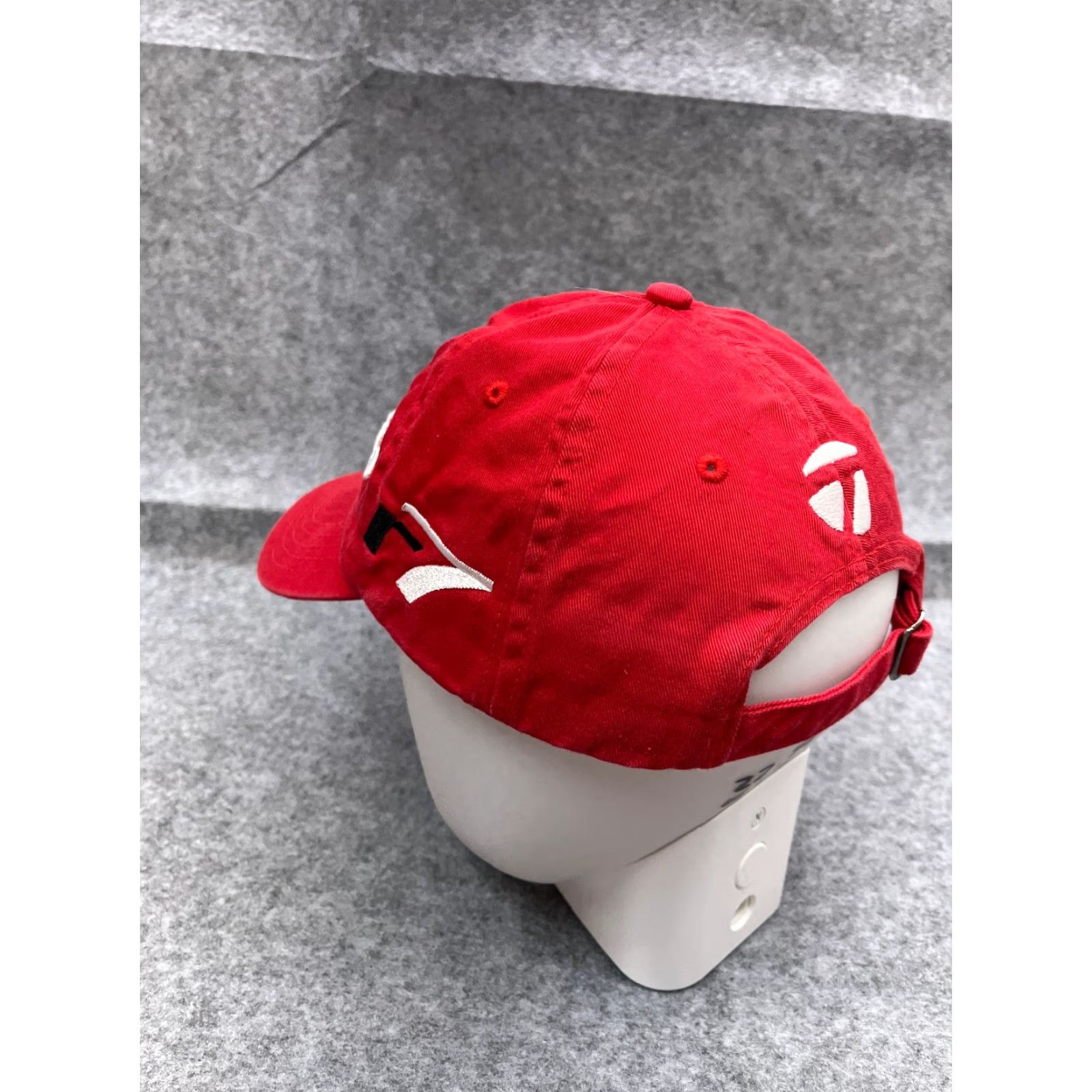 TaylorMade Taylormade Hat Cap Strap Back Adult One Size Red 100% Cotton r7 Golf Golfer Baseball Cap Mens Hat Cap Red Cotton Adjustable Size ONE SIZE - 5 Thumbnail