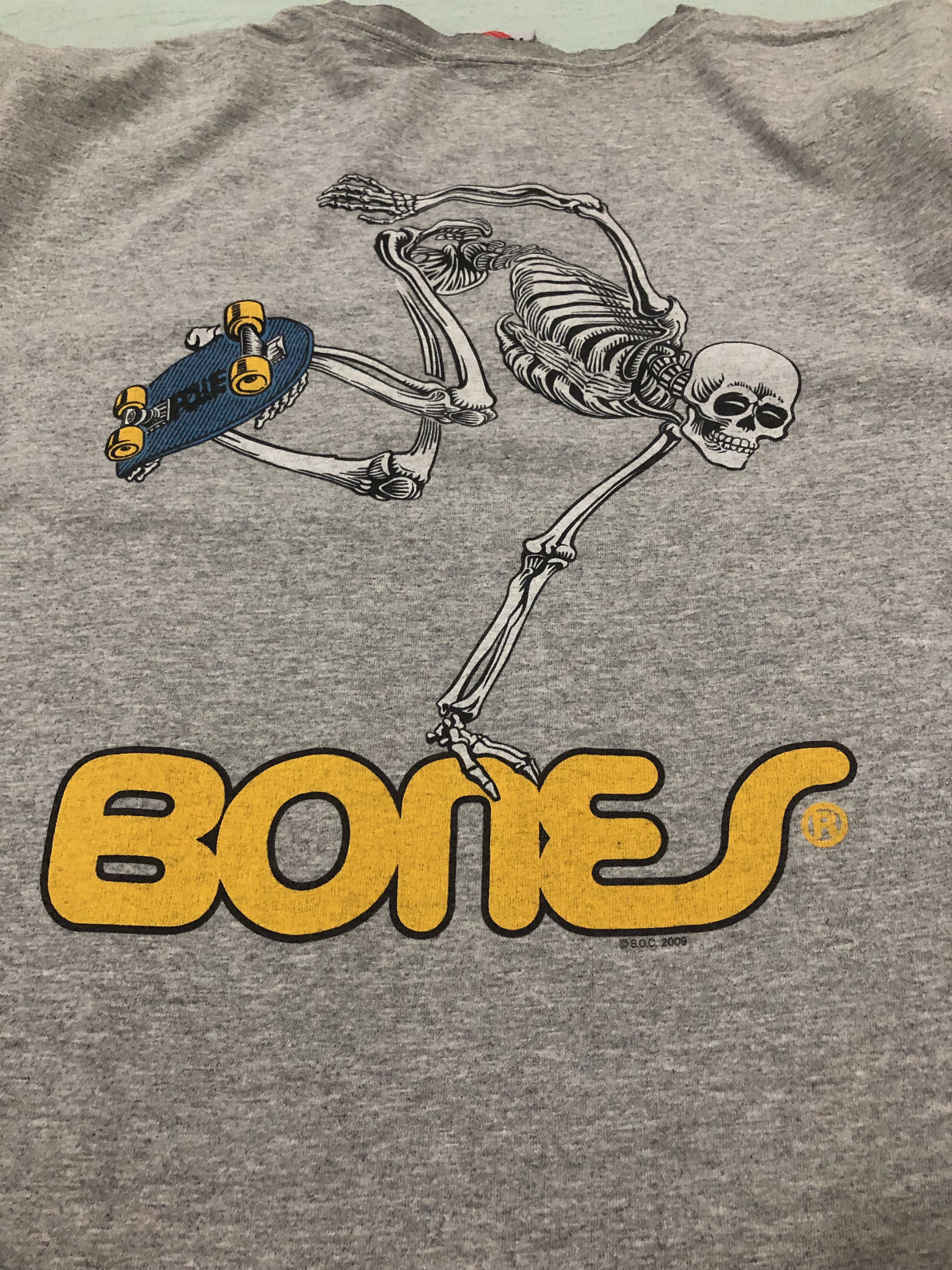 Powell Peralta × Vintage × Welcome Skateboards Vintage Worn Bones Powell Peralta Tshirt Size US L / EU 52-54 / 3 - 5 Thumbnail