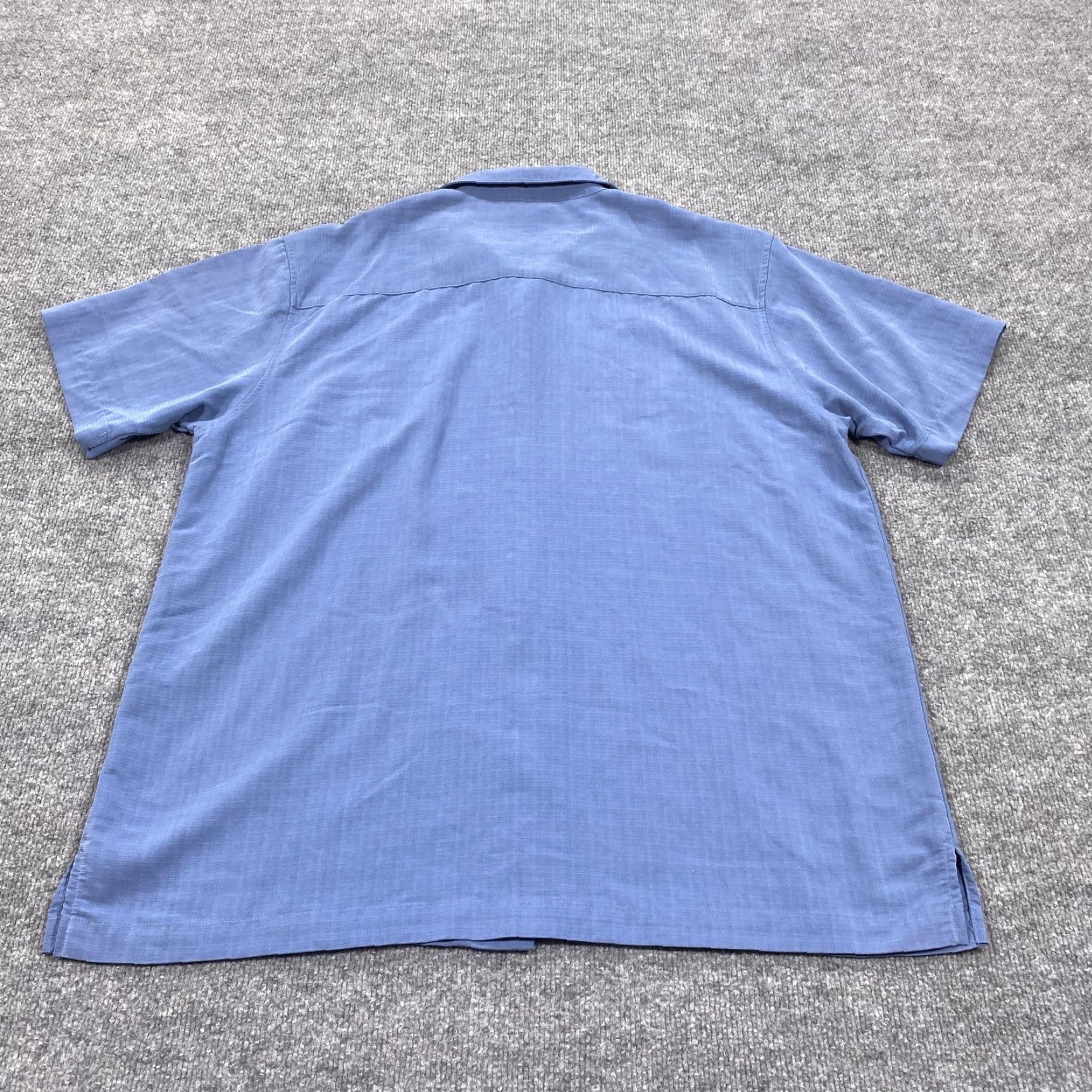 Cherokee Cherokee Shirt Mens L Blue Colorblock Short Sleeve Button Up Embroidered Size US L / EU 52-54 / 3 - 4 Thumbnail