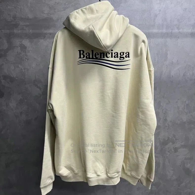 Balenciaga Balenciaga White Logo Print Hoodie. Size US XS / EU 42 / 0 - 2 Thumbnail