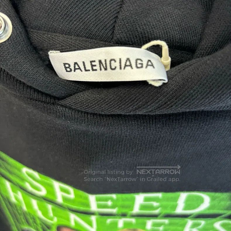 Balenciaga Balenciaga Matrix Band Printed Hooded Sweatshirt Size US S / EU 44-46 / 1 - 5 Thumbnail