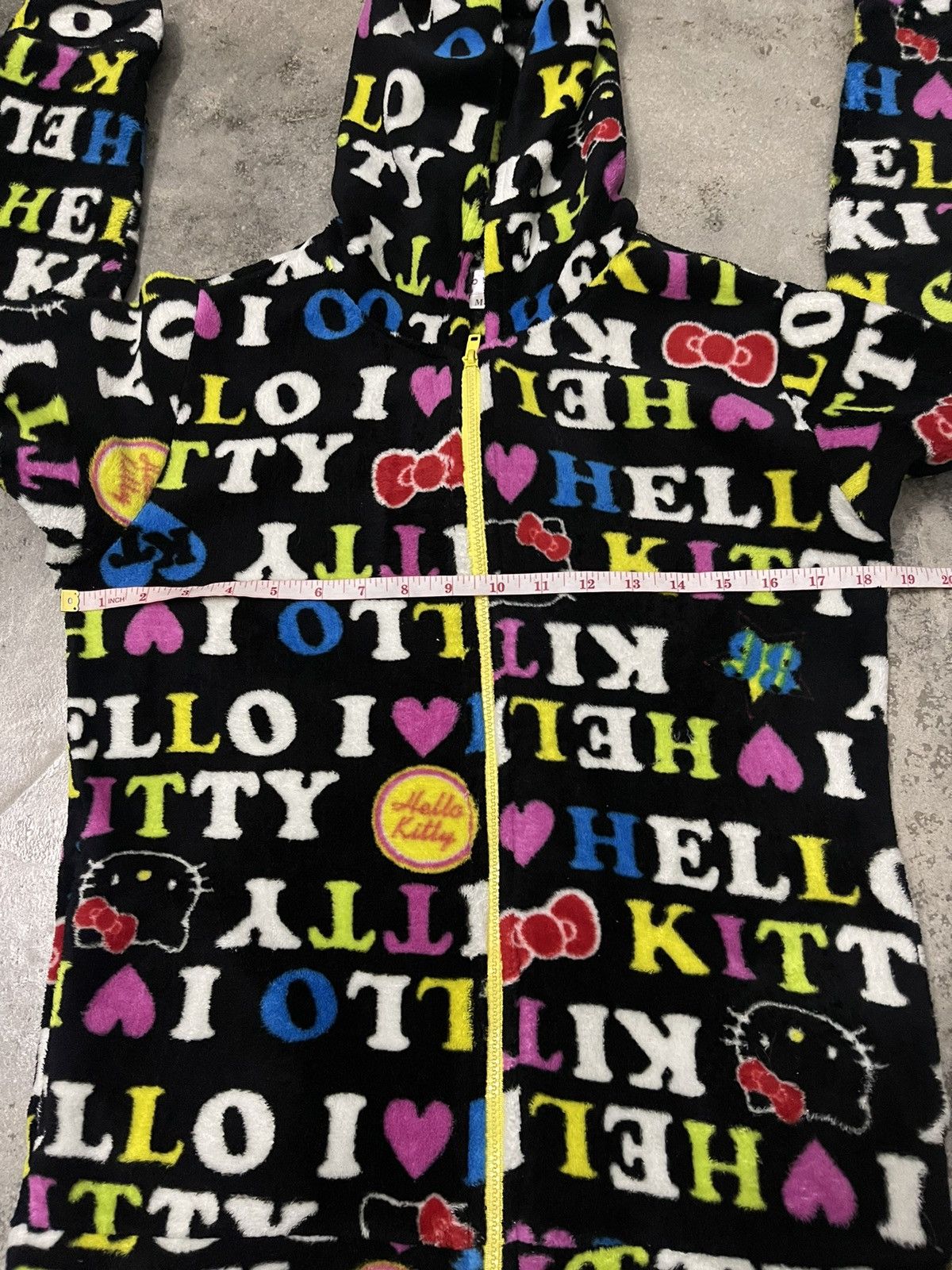 Anime Hello Kitty Fleece Pajamas Overprinted Size US M / EU 48-50 / 2 - 14 Thumbnail