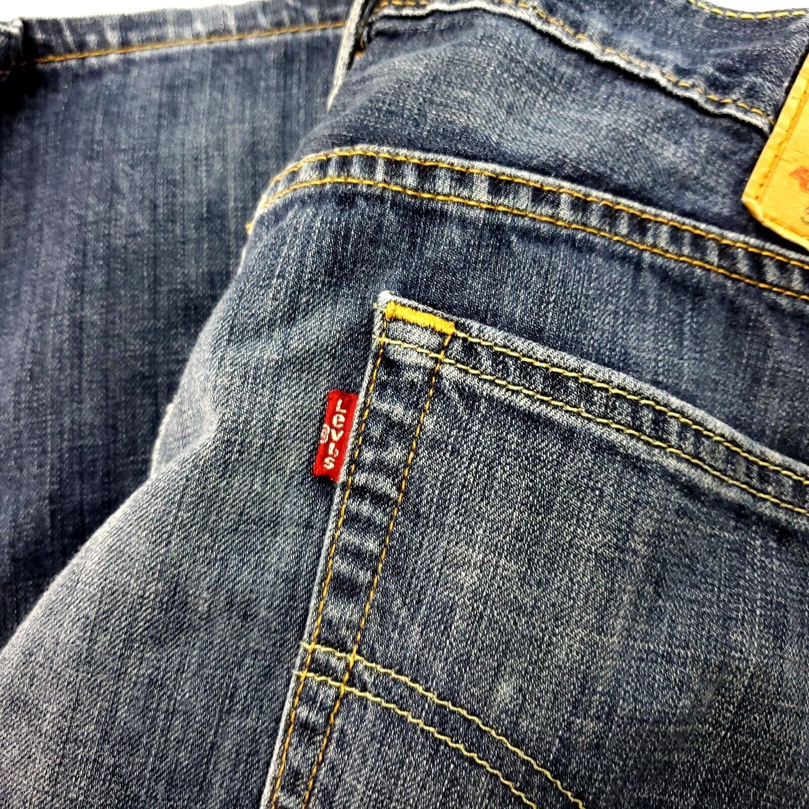 Levi's Levi's 505 Straight Regular Fit Blue Jeans 34/31 Enzyme Ston Size US 34 / EU 50 - 3 Thumbnail