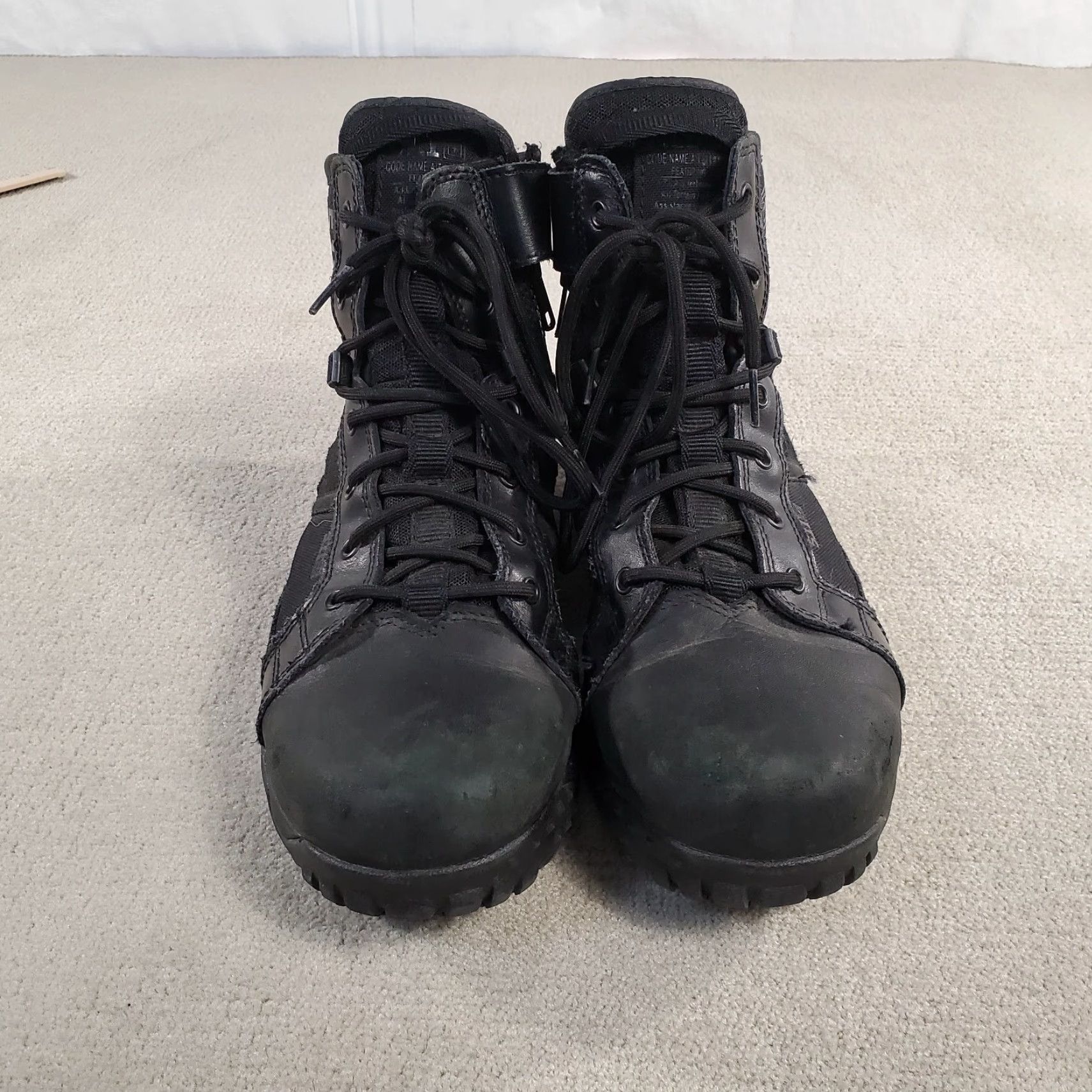 Vintage 5.11 Tactical Boots Mens 11 Black Leather 6" Military Outdoor Police ST A/T 6 SZ Boots Size US 10 / EU 43 - 3 Thumbnail