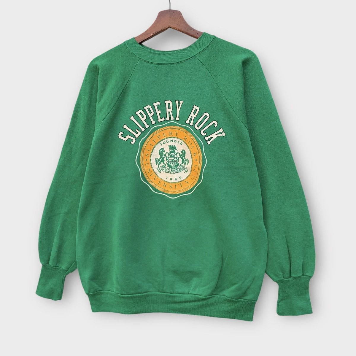 Logo 7 × Vintage Vintage 1990s LOGO 7 Slippery Rock University Crewneck Size L / US 10 / IT 46 - 3 Thumbnail