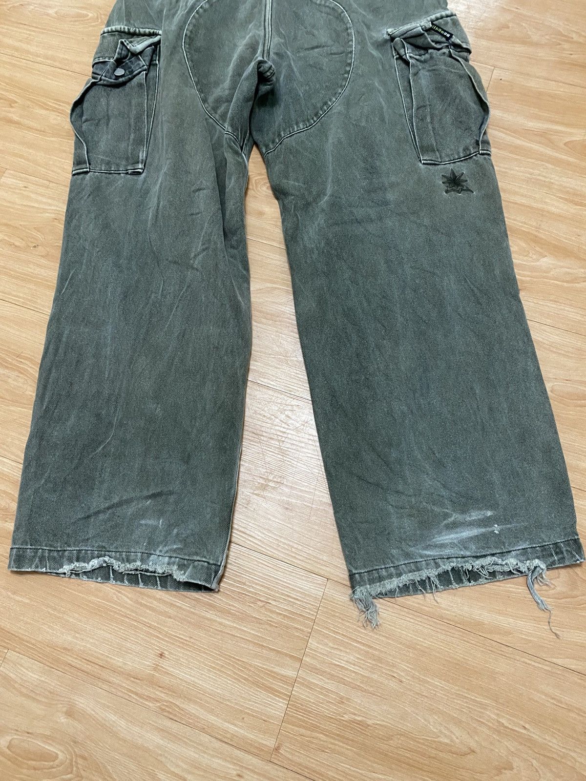 Japanese Brand × Vintage Rarely vintage back channel denim cargo baggy style Size US 34 / EU 50 - 10 Thumbnail