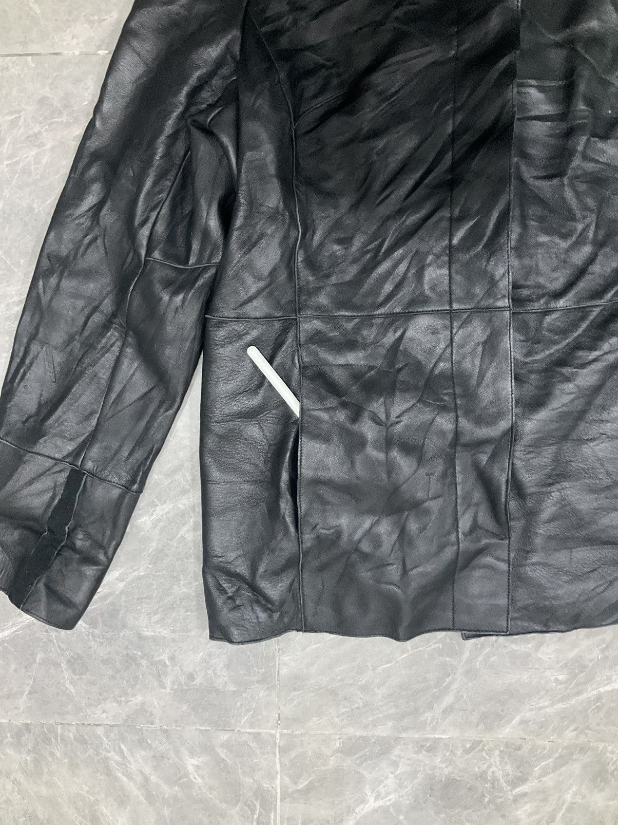 Japanese Brand × Leather Japanese Brand Trans Work Rare Leather Jacket Size US M / EU 48-50 / 2 - 5 Thumbnail