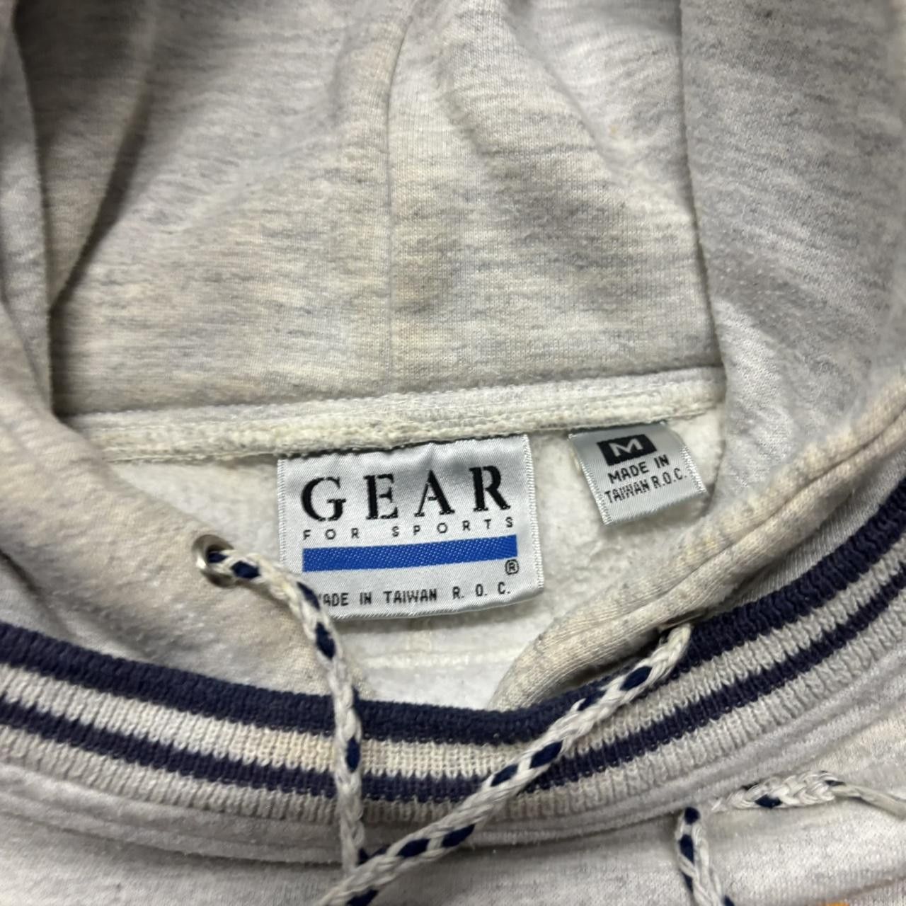 Japanese Brand × Vintage Crazy Vintage 90s Grey Spirit Athletics Spellout Hoodie! Size US M / EU 48-50 / 2 - 5 Thumbnail
