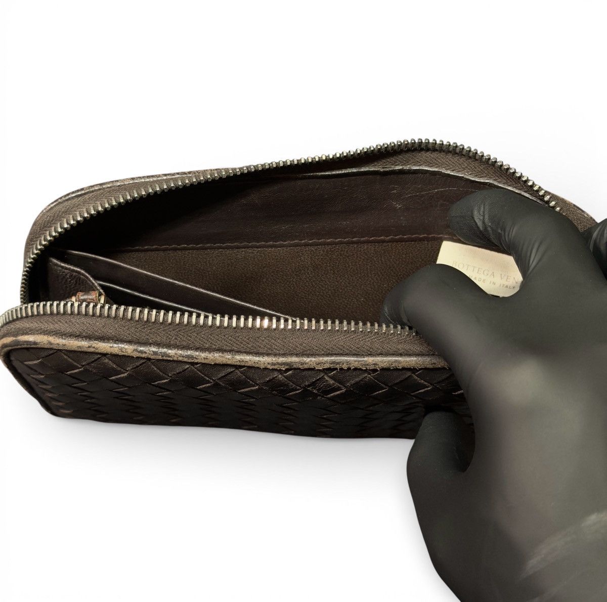 Bottega Veneta BOTTEGA VENETA INTRECCIATO PICCOLO ZIP AROUND WALLET Size ONE SIZE - 10 Thumbnail