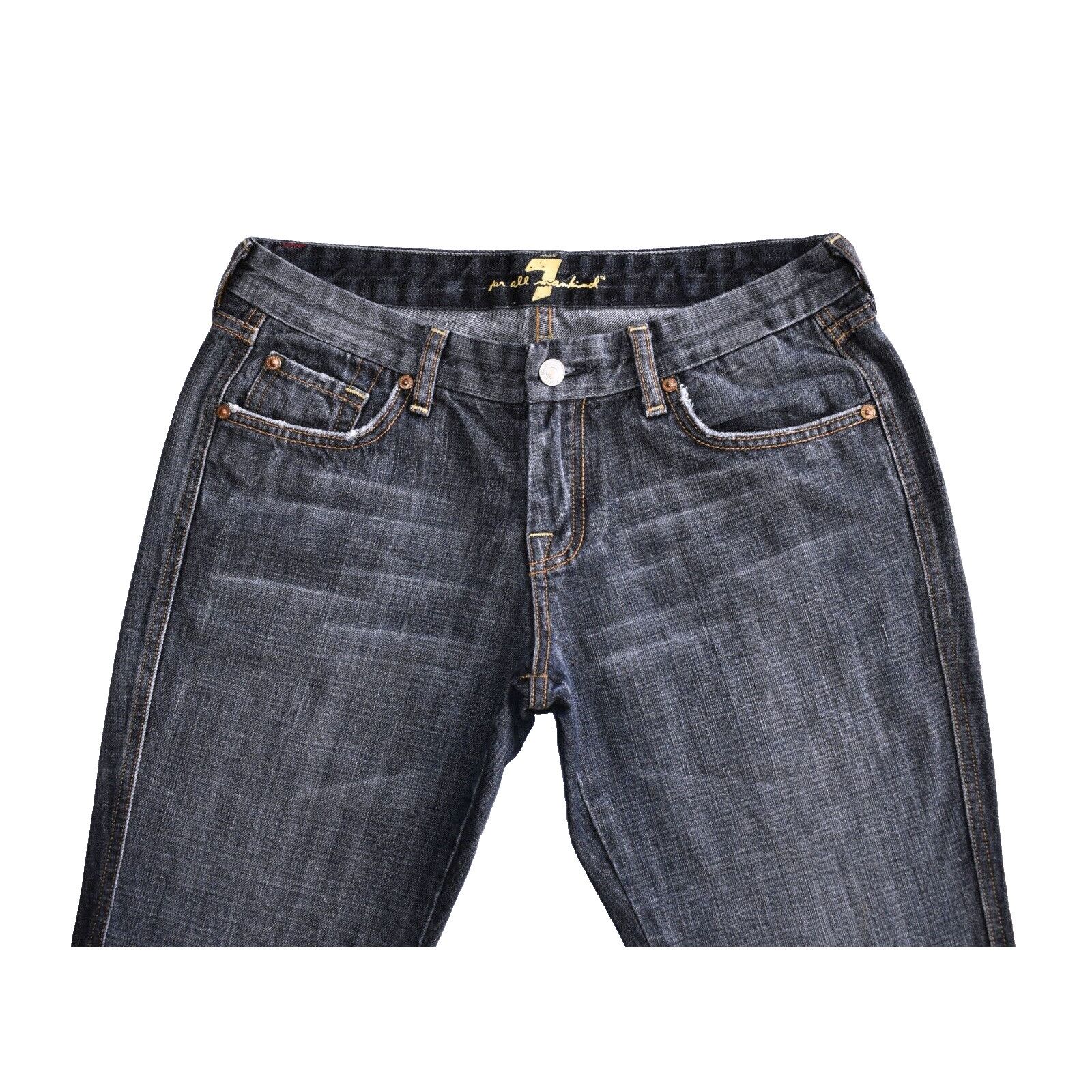 7 For All Mankind Vintage SEVEN FOR ALL MANKIND Crystal A Pocket Flare Jean 30 Size 30" / US 8 / IT 44 - 2 Thumbnail