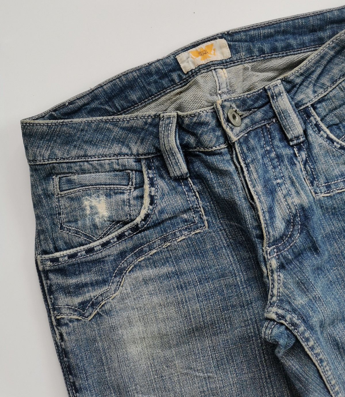 Antik Denim Bootcut Antik Denim Distressed Jeans ERD Grunge Size 27" / US 4 / IT 40 - 9 Thumbnail
