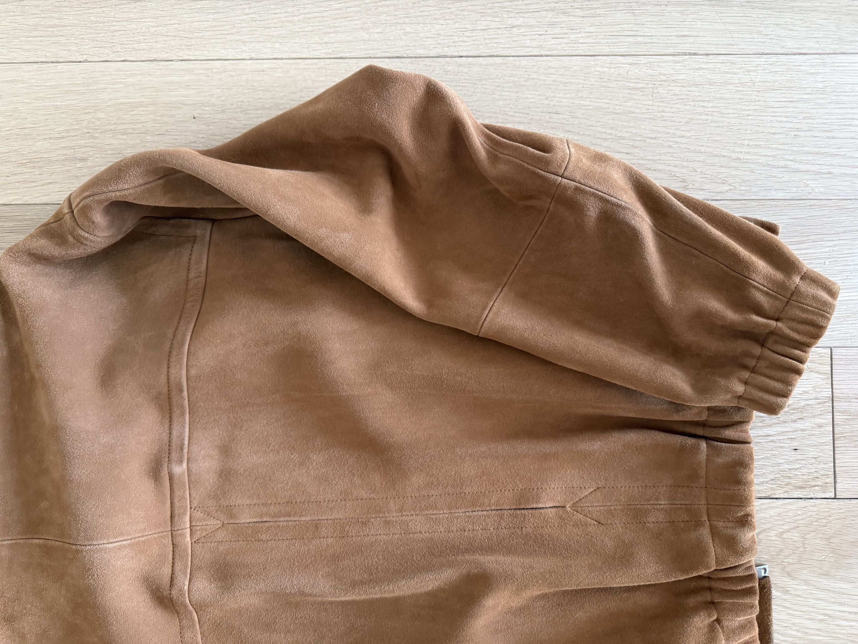 Auralee Auralee Lamb Suede Zip Blouson - Camel Size US XL / EU 56 / 4 - 11 Thumbnail