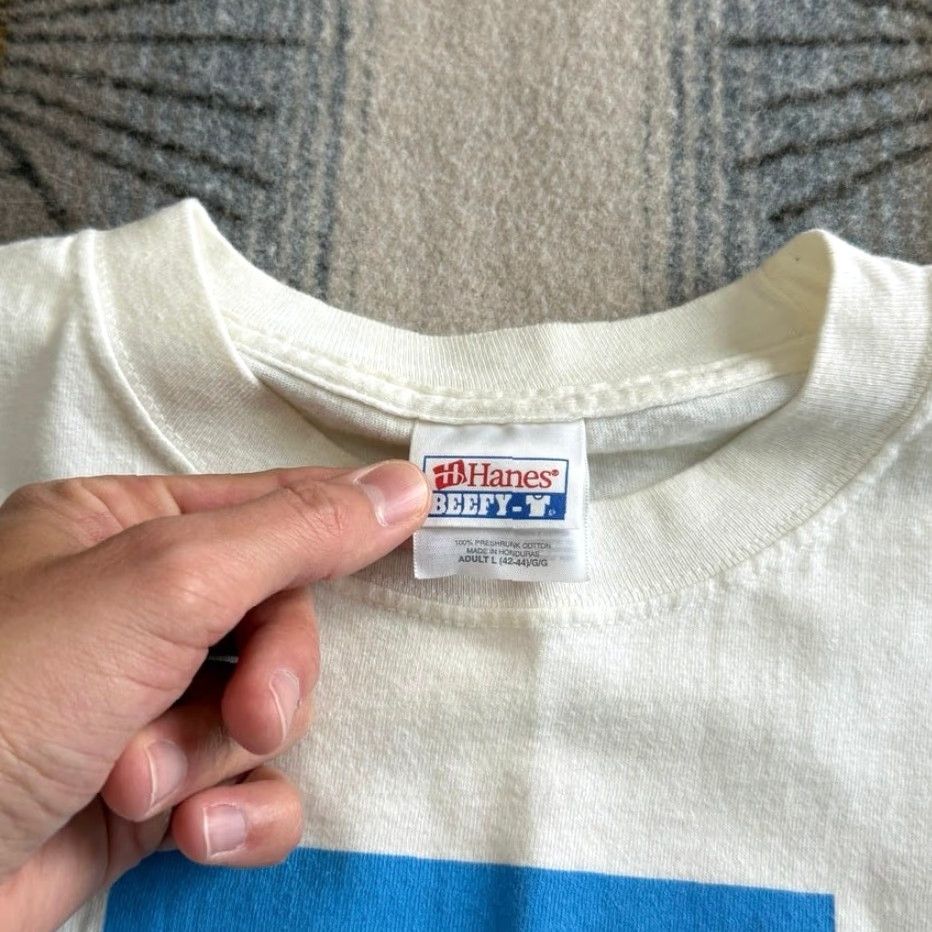 Hanes VINTAGE Seattle International Film Festival T-Shirt L Hanes White Short Sleeve Men Regular Solid Y2K Movies Film 2000s 90s Decade Festival Size US L / EU 52-54 / 3 - 3 Thumbnail