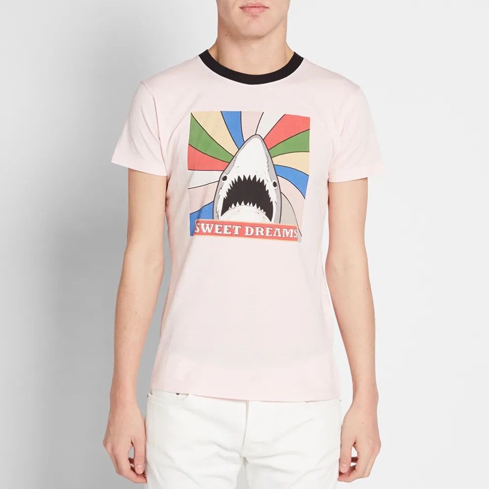Saint Laurent Paris Saint Laurent Sweet Dreams Shark Tee Size US L / EU 52-54 / 3 - 2 Thumbnail