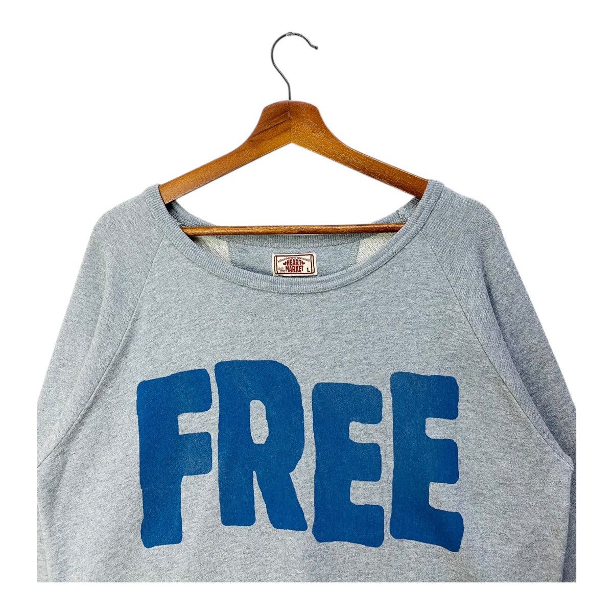 Japanese Brand Japanese Brand Heart Market Women Sweatshirt Crewneck Size L Size L / US 10 / IT 46 - 2 Thumbnail