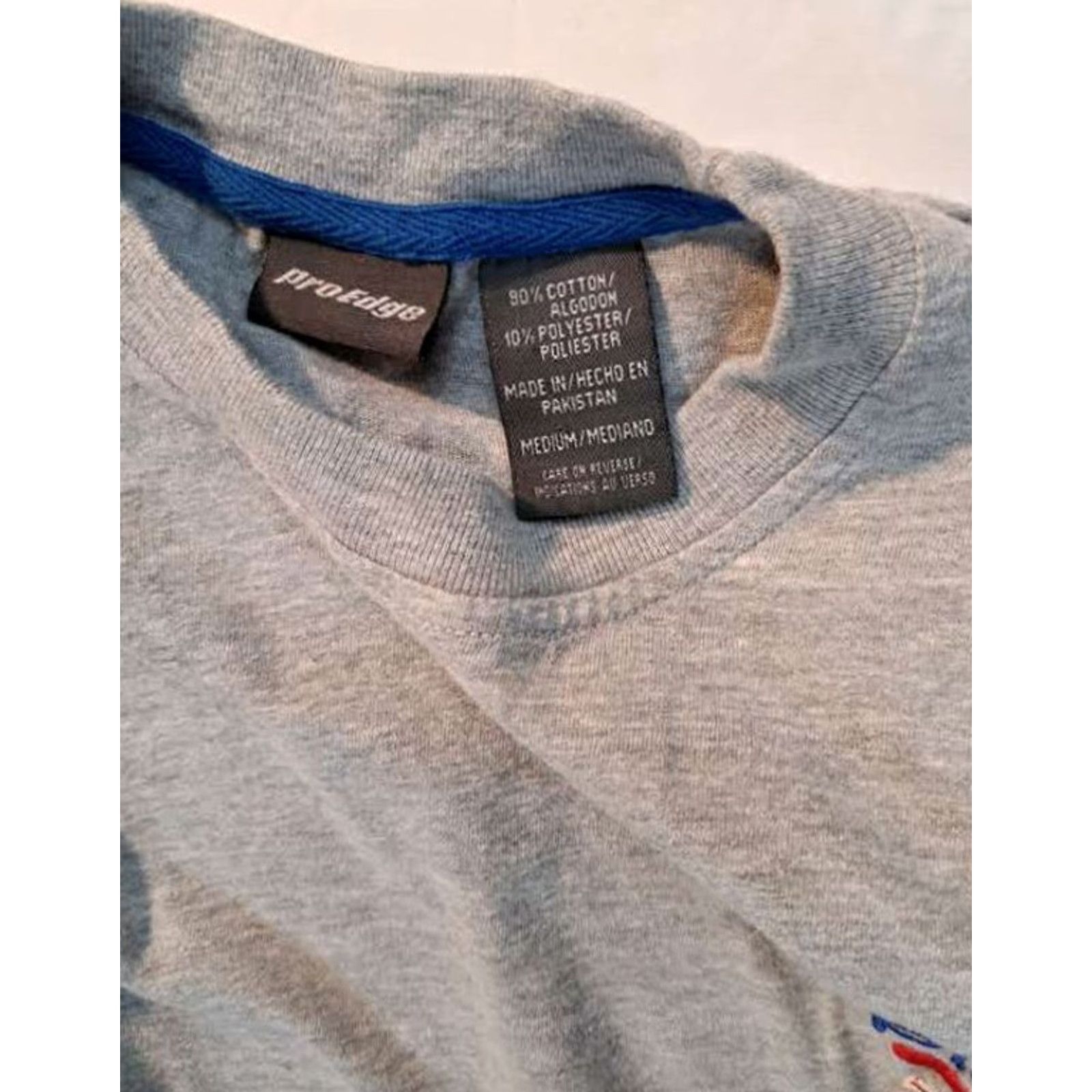 Vintage Detroit Pistons T-Shirt Gray Medium Pro-Edge Mens Short Sleeve Sports Size US M / EU 48-50 / 2 - 6 Thumbnail