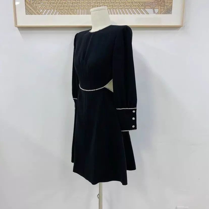 Miu Miu MIU MIU Black Crystal Dress 38 Size XS / US 0-2 / IT 36-38 - 4 Thumbnail