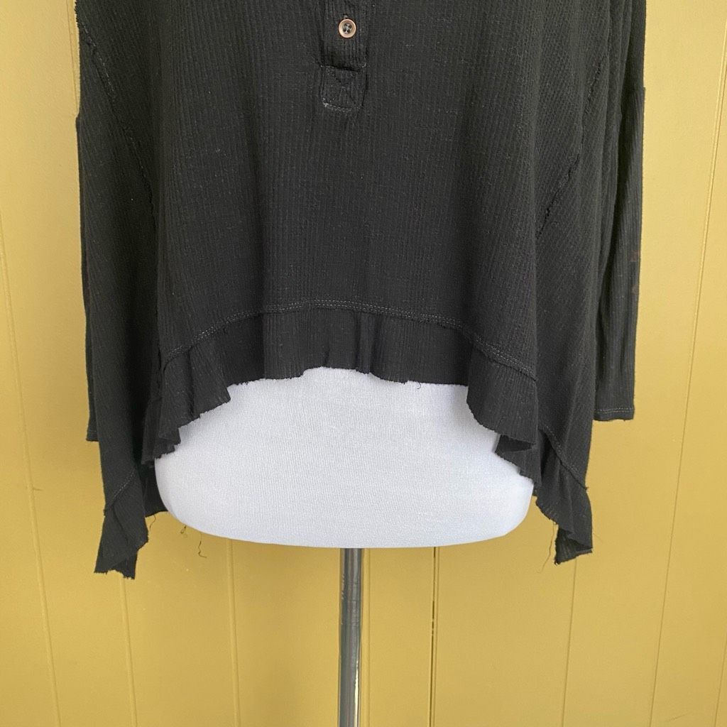 Free People Free people women XS oversize fit waffle texture long sleeve Size XS / US 0-2 / IT 36-38 - 3 Thumbnail