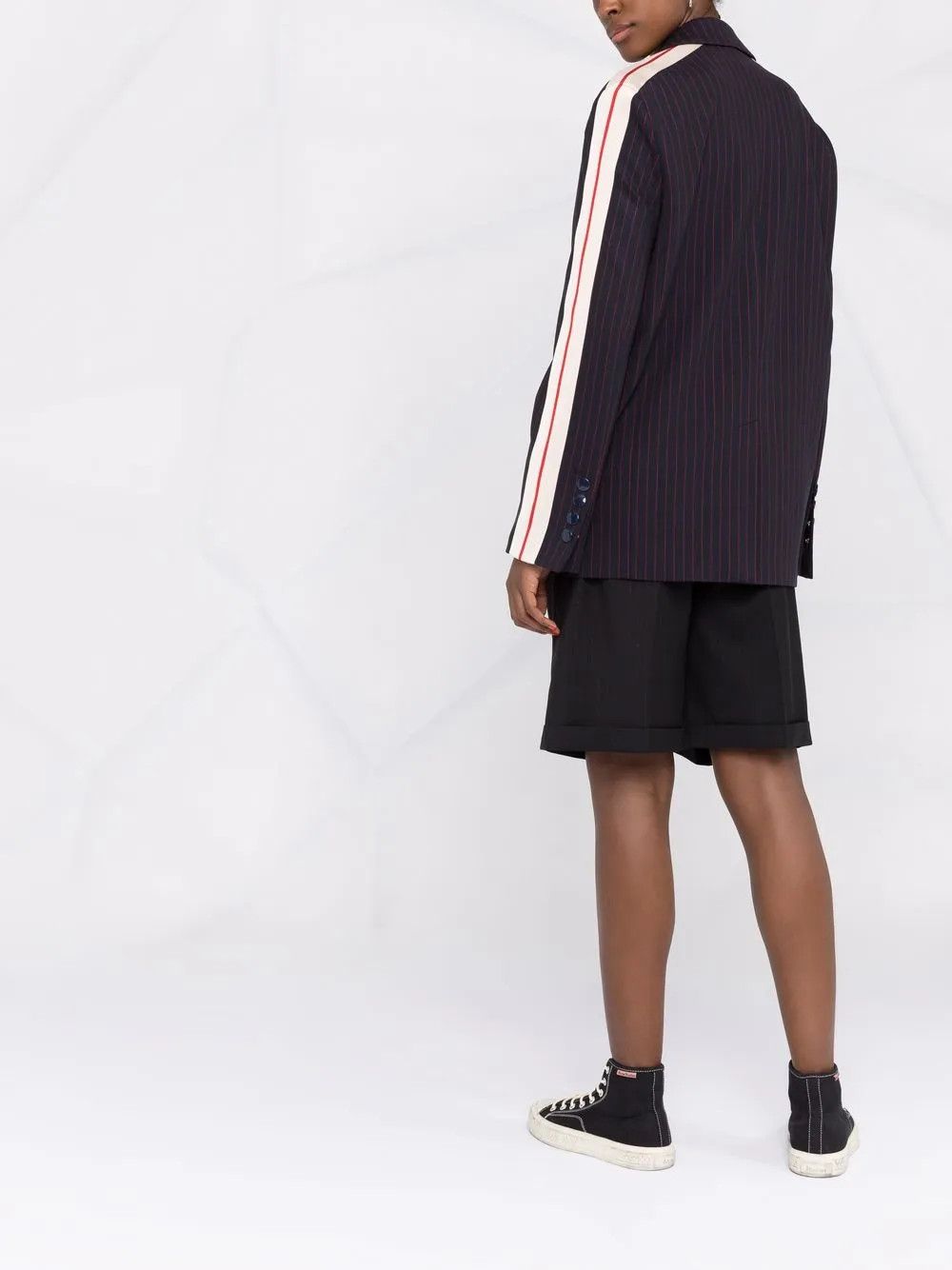 Palm Angels o1y1125 Blazer in Midnight Blue/Red Size S / US 4 / IT 40 - 3 Thumbnail