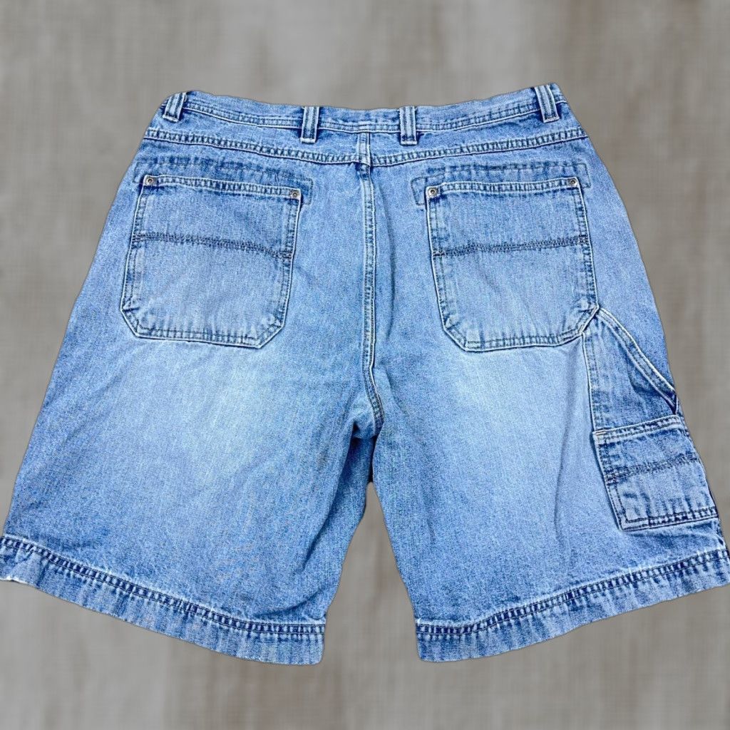 Vintage VINTAGE Sonoma Jeans Shorts Men 36 Baggy Jorts Workwear Denim Blue 90s Grunge Hip Hop Rockabilly Classic 5-Pocket Bermuda Casual Work Mens Size US 36 / EU 52 - 1 Thumbnail