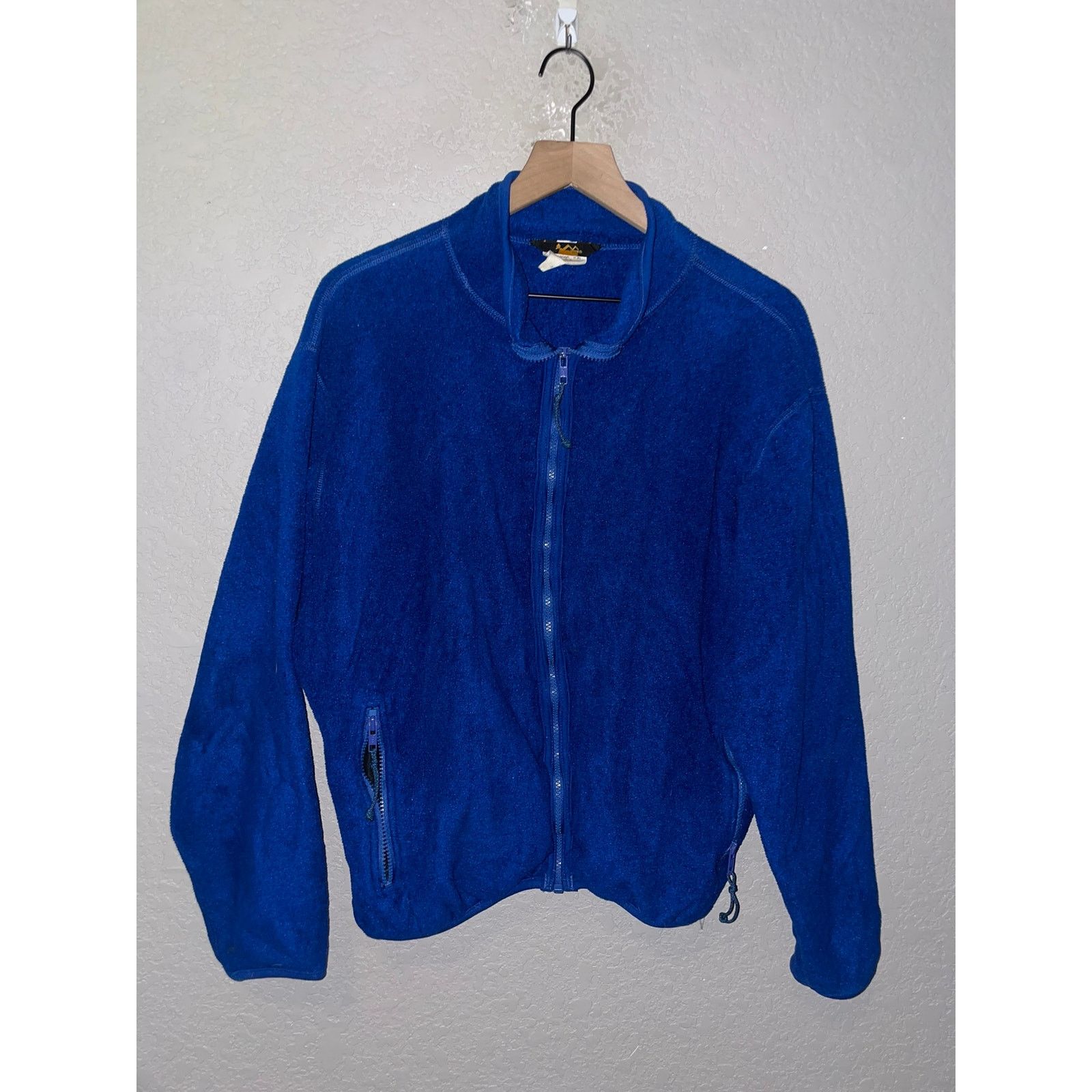 Rei Vintage REI Outdoor Gear Blue Full Zip Fleece Jacket VTG L Size US L / EU 52-54 / 3 - 1 Thumbnail