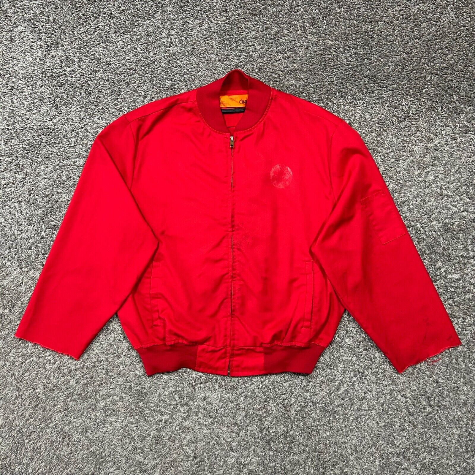 Cintas × Vintage Vintage Thrashed Work Jacket Full Zip Bomber 80s Boxy Fit Size US S / EU 44-46 / 1 - 15 Thumbnail