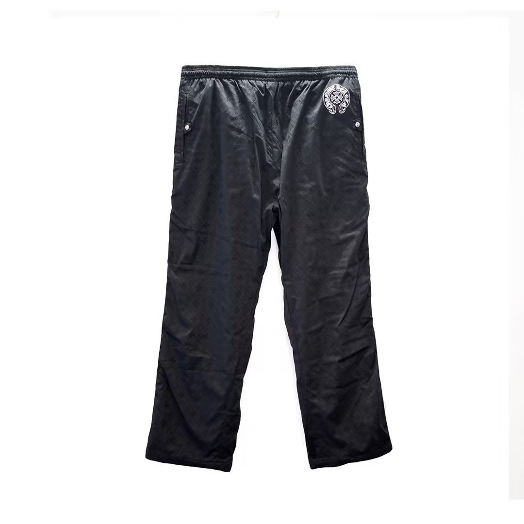 Chrome Hearts Chrome Hearts Cross Silver Buttons Horseshoe Track Pants Size US 39 - 2 Thumbnail