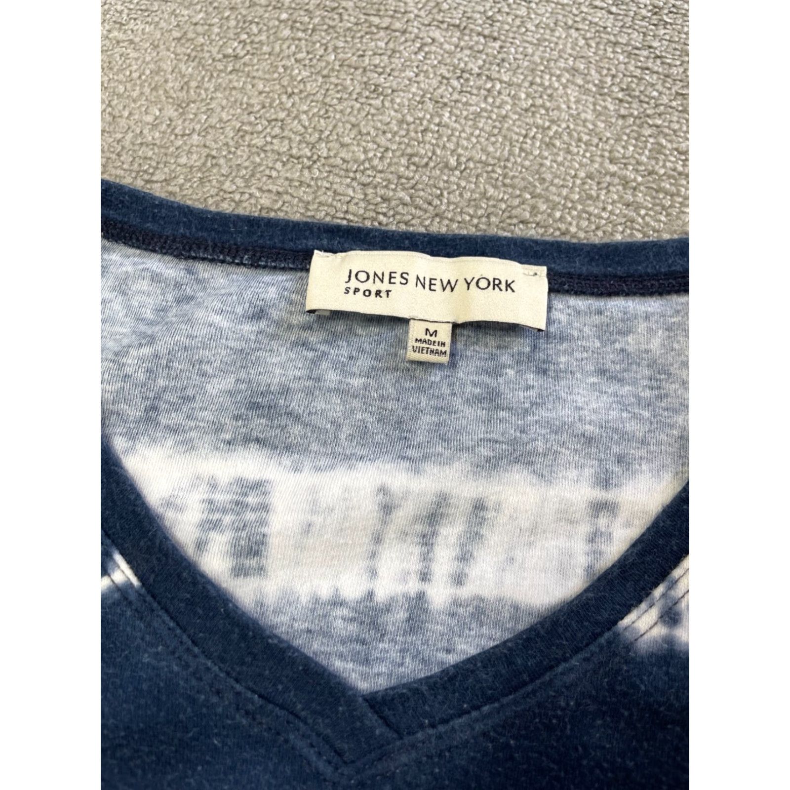 Jones New York Jones New York Blouse Womens M Short Sleeve Blue White Stripes Colorful Casual Size M / US 6-8 / IT 42-44 - 4 Thumbnail
