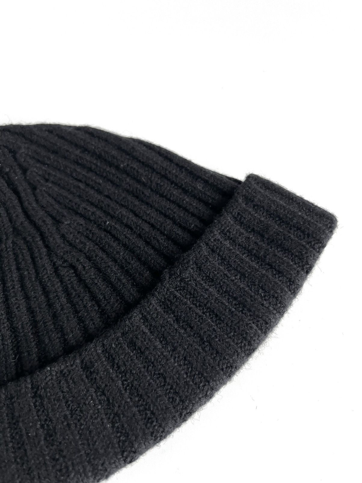 Prada Vintage 1990s Prada Sport Red Tab Black Wool Beanie Hat Size ONE SIZE - 5 Thumbnail