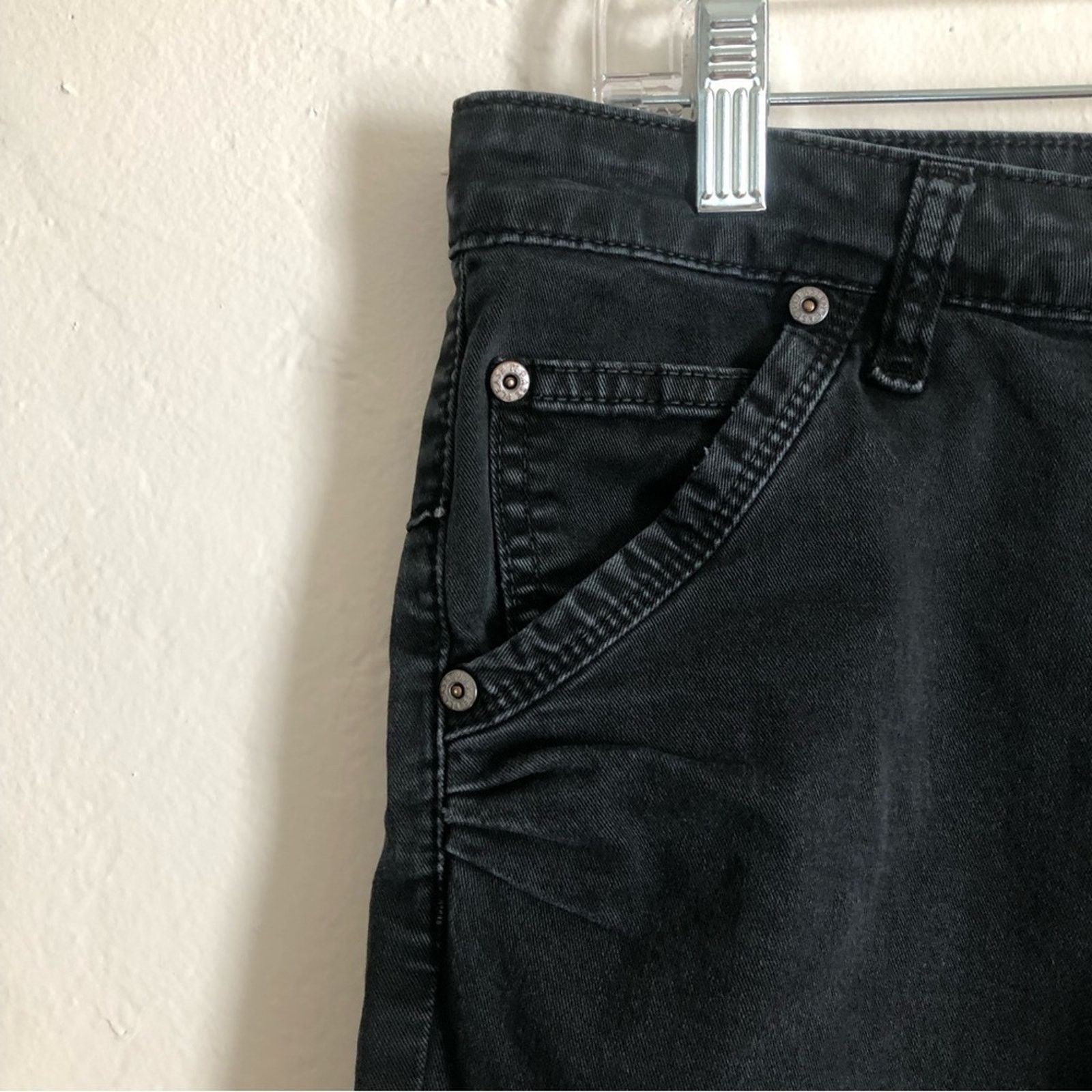 Other Please Made in Italy Black Denim Straight Leg Mid Rise Jeans Size 27" / US 4 / IT 40 - 3 Thumbnail