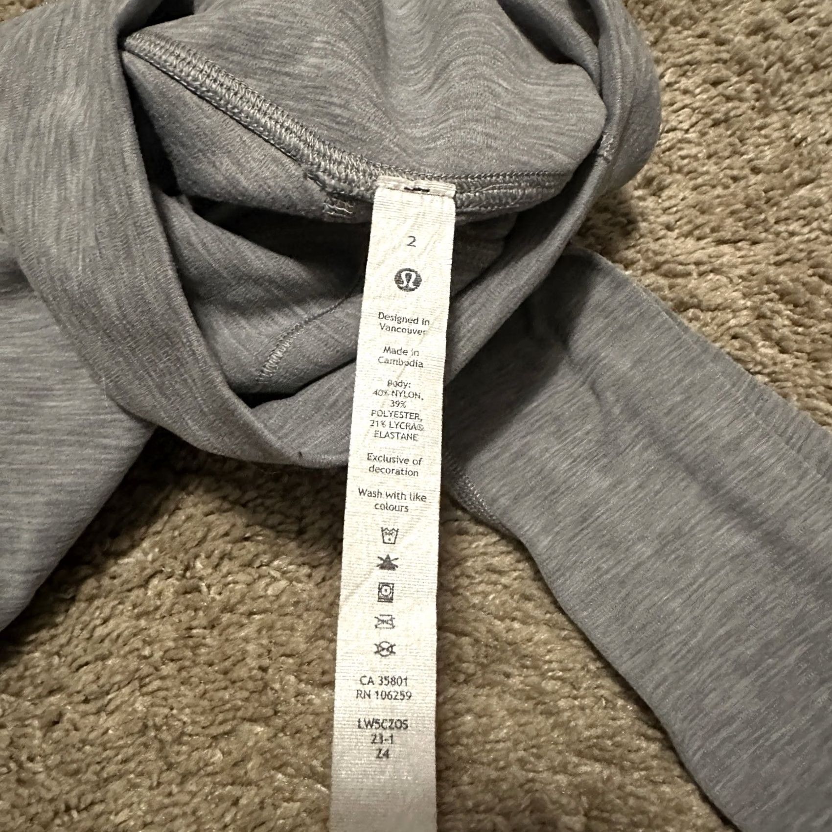Lululemon Lululemon Align Pants Womens Gray 2 Yoga Performance Gym Workout Size 26" / US 2 / IT 38 - 2 Thumbnail