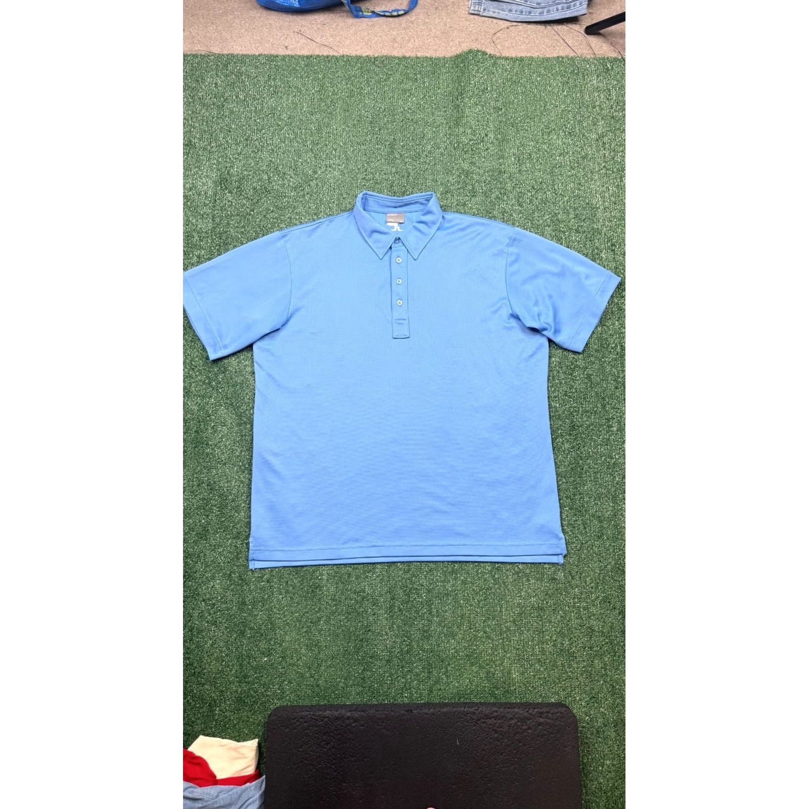 J.Lindeberg J.Lindeberg Polo Shirt Mens 2XL Blue Short Sleeve Logo Golf Shirt Size US XXL / EU 58 / 5 - 3 Thumbnail