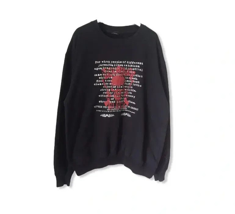 Japanese Brand Vintage Natural Clothes Style Skull Big Logo Sweatshirt Size US L / EU 52-54 / 3 - 1 Thumbnail